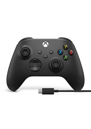 Manette Pour Xbox One / Xbox Series Avec Cable USB Type-C Bonus Officielle Microsoft - Noire